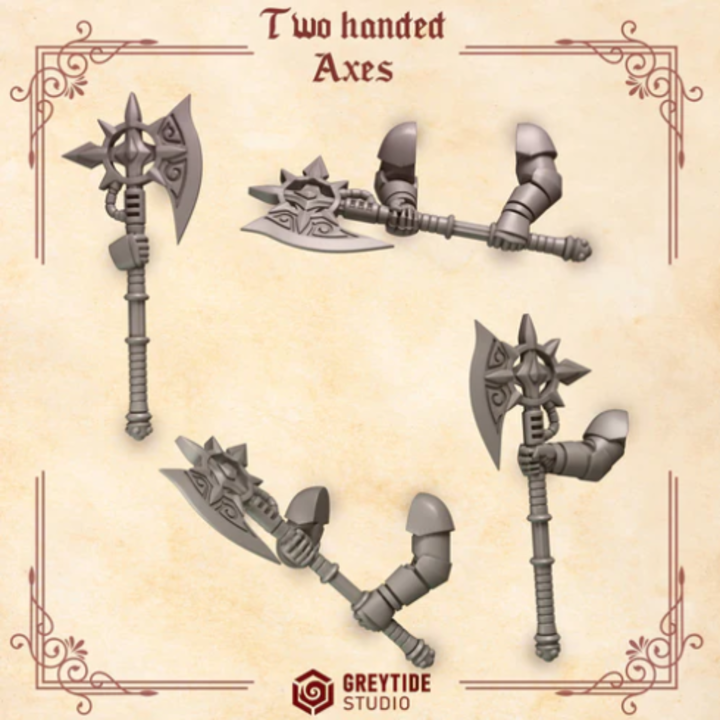 Marteaux à deux mains Crimson Lords – Set de bitz personnalisés – Greytide Studio