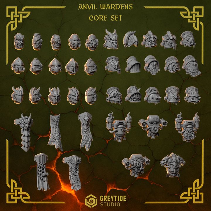 Anvil Wardens Core Set – Greytide Studio – Impression 3D Résine