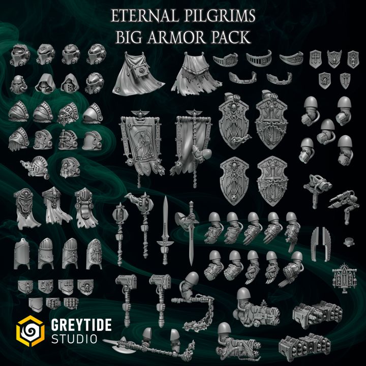 Eternal Pilgrims Big Armor Pack – Greytide Studio – Impression 3D Résine