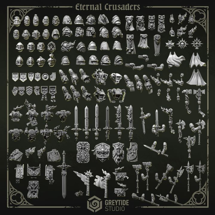 Eternal Crusaders Pack – Greytide Studio – Impression 3D Résine