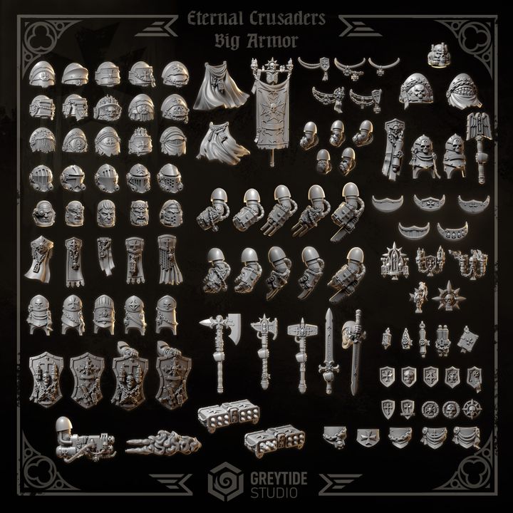 Eternal Crusaders Big Armor Pack – Greytide Studio – Impression 3D Résine