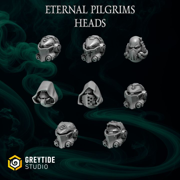 Têtes pour Termi Eternal Pilgrims  – Greytide Studio – Impression 3D Résine