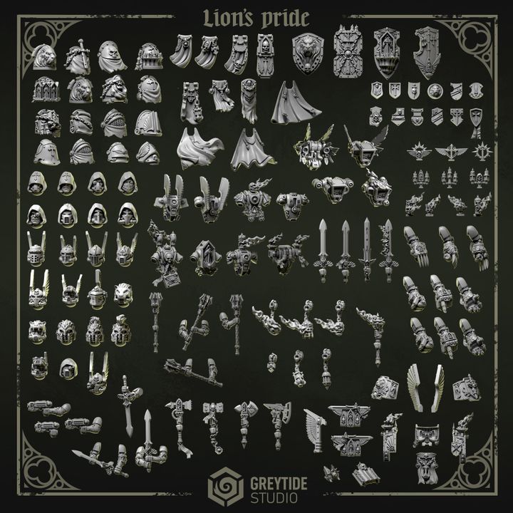 Lion's Pride Pack – Greytide Studio – Impression 3D Résine