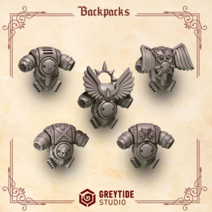Backpacks Crimson Lords – Set de bitz personnalisés – Greytide Studio