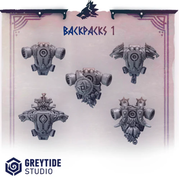 Backpacks Primal Hounds lot 01 – Set de bitz personnalisés – Greytide Studio