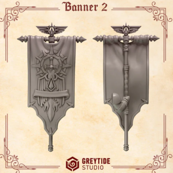 Bannière Crimson Lords lot 02 – Set de bitz personnalisés – Greytide Studio
