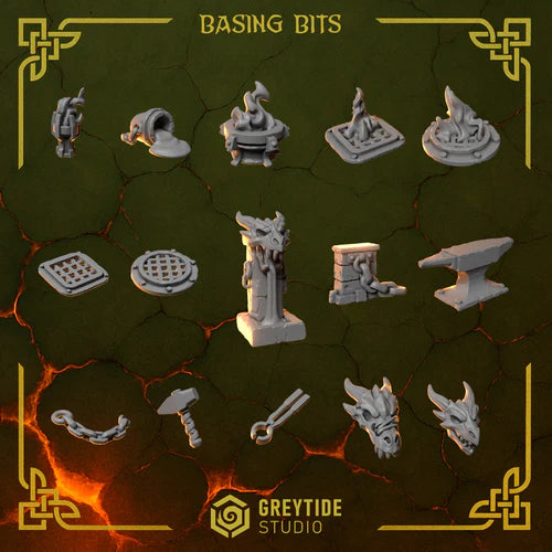 Décorations de socles Anvil Wardens – Greytide Studio – Impression 3D Résine