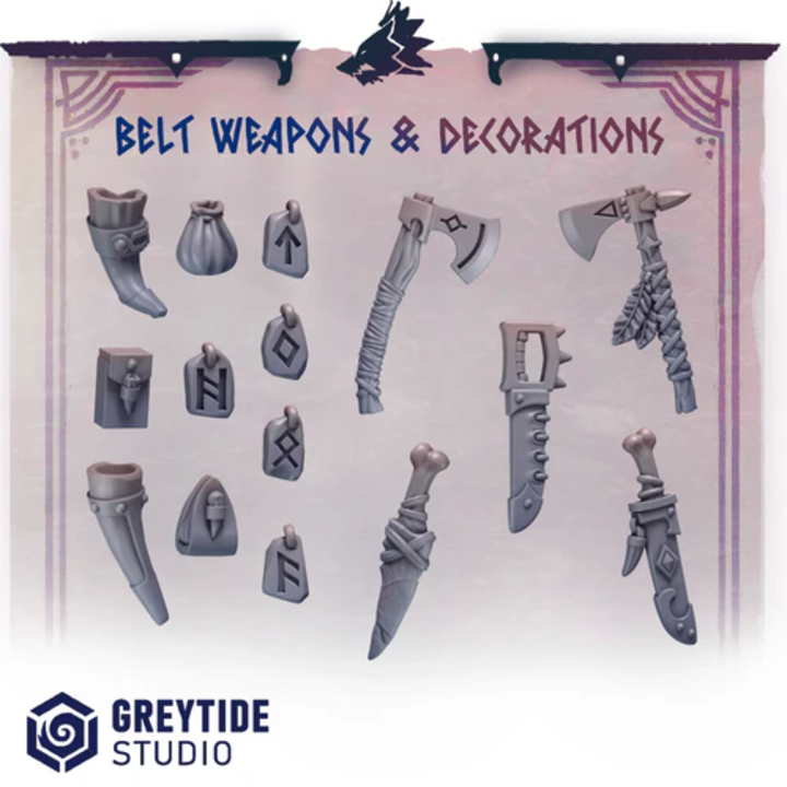 Accessoires et décorations Primal Hounds – Set de bitz personnalisés – Greytide Studio