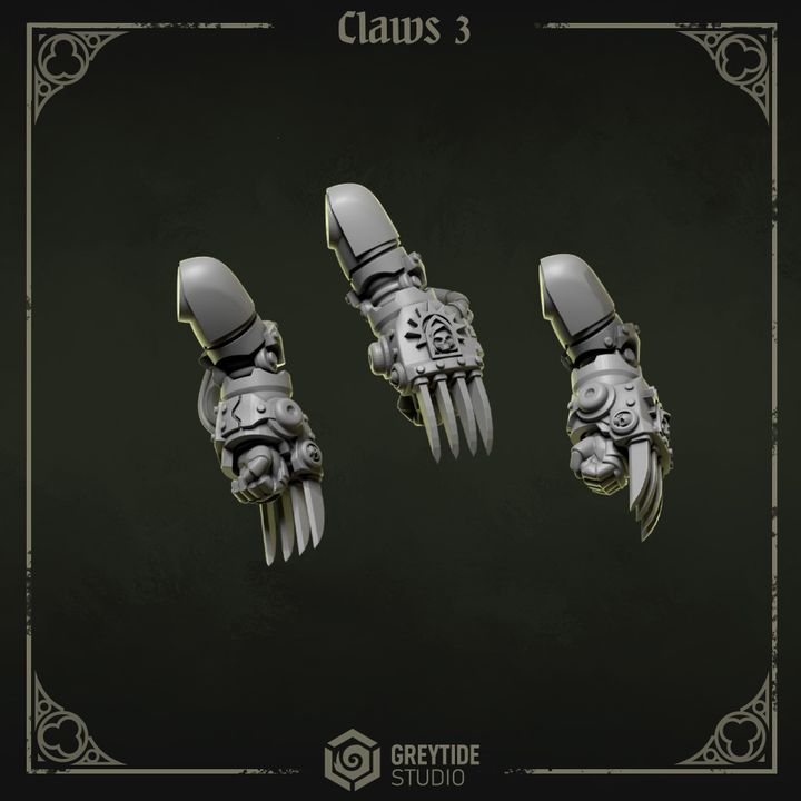Griffes droitier Pilgrims & Crusaders lot 03 – Set de bitz personnalisés – Greytide Studio