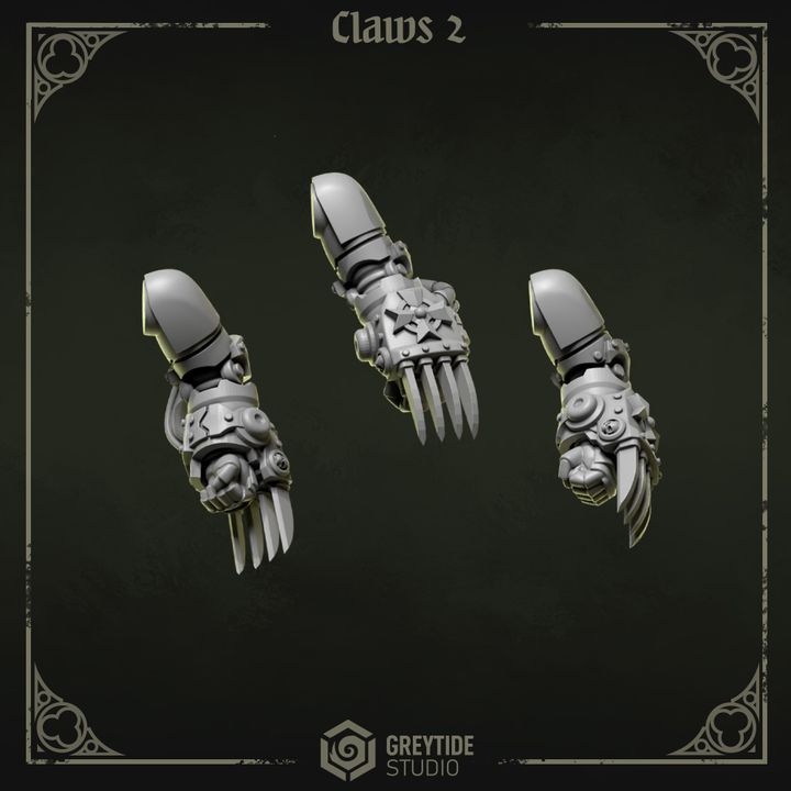 Griffes gaucher Pilgrims & Crusaders lot 02 – Set de bitz personnalisés – Greytide Studio