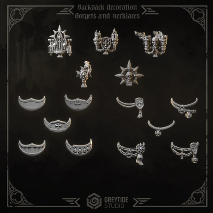 Décorations pour Termi Eternal Crusaders lot 01 – Greytide Studio – Impression 3D Résine