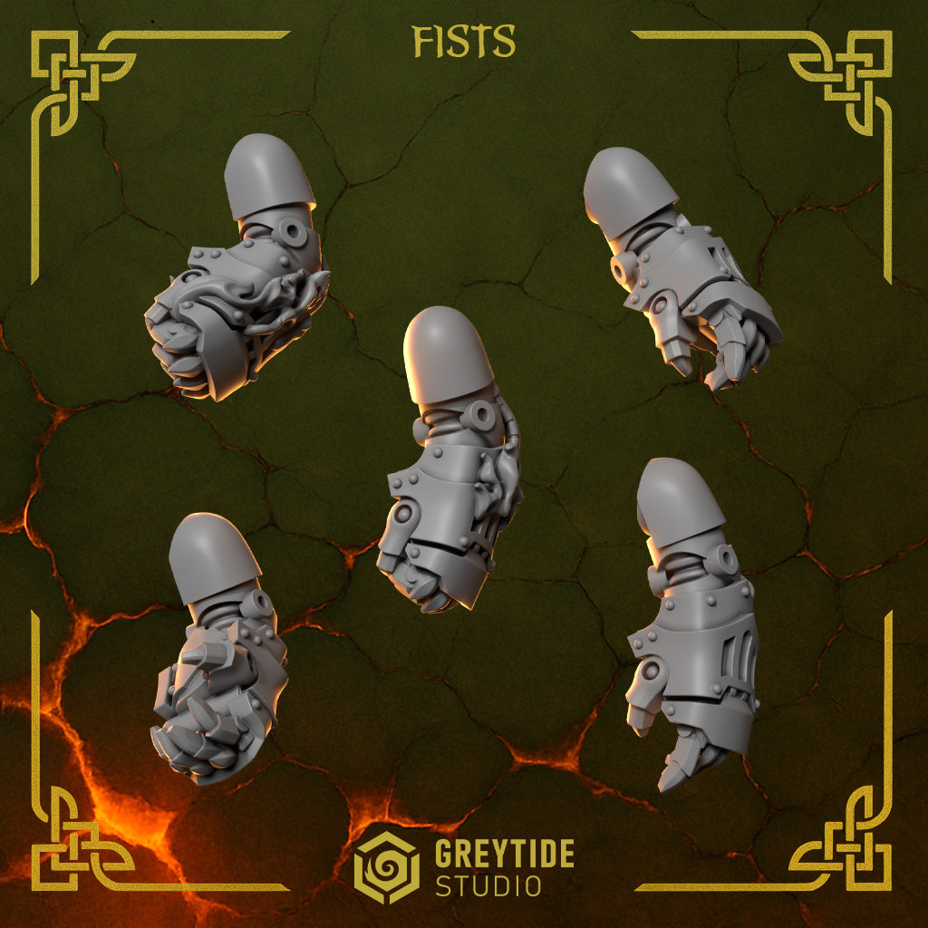Poings gaucher Anvil Wardens – Greytide Studio – Impression 3D Résine