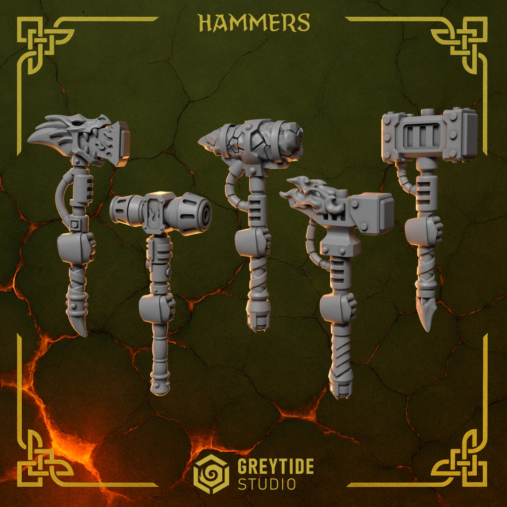 Marteaux gaucher Anvil Wardens – Greytide Studio – Impression 3D Résine