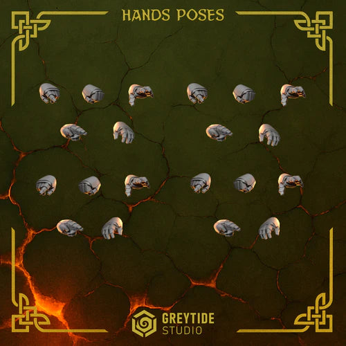 Mains Anvil Wardens – Greytide Studio – Impression 3D Résine