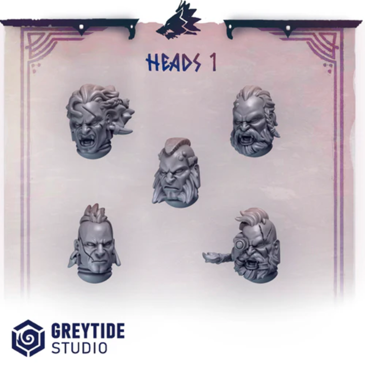 Casques & Têtes Primal Hounds lot 01 – Set de bitz personnalisés – Greytide Studio