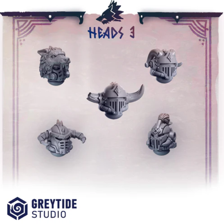 Casques & Têtes Primal Hounds lot 03 – Set de bitz personnalisés – Greytide Studio