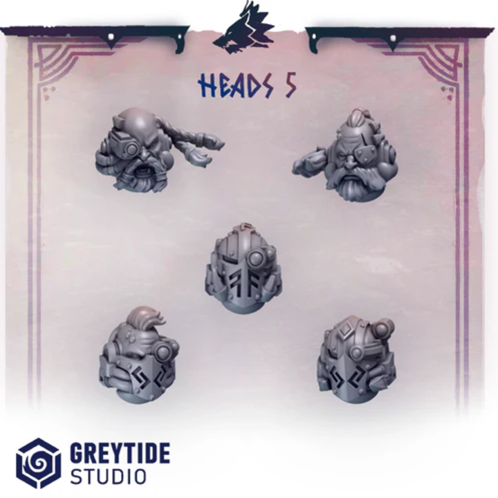 Casques & Têtes Primal Hounds lot 05 – Set de bitz personnalisés – Greytide Studio