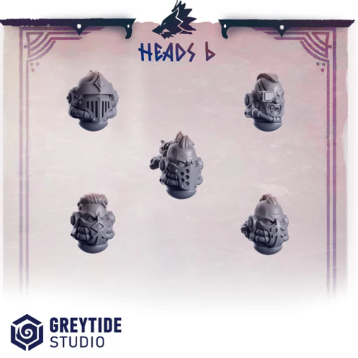 Casques & Têtes Primal Hounds lot 06 – Set de bitz personnalisés – Greytide Studio