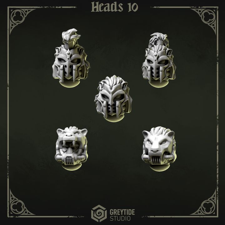 Têtes Pilgrims & Crusaders lot 10 – Set de bitz personnalisés – Greytide Studio