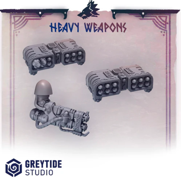 Armes Lourdes Primal Hounds – Set de bitz personnalisés – Greytide Studio