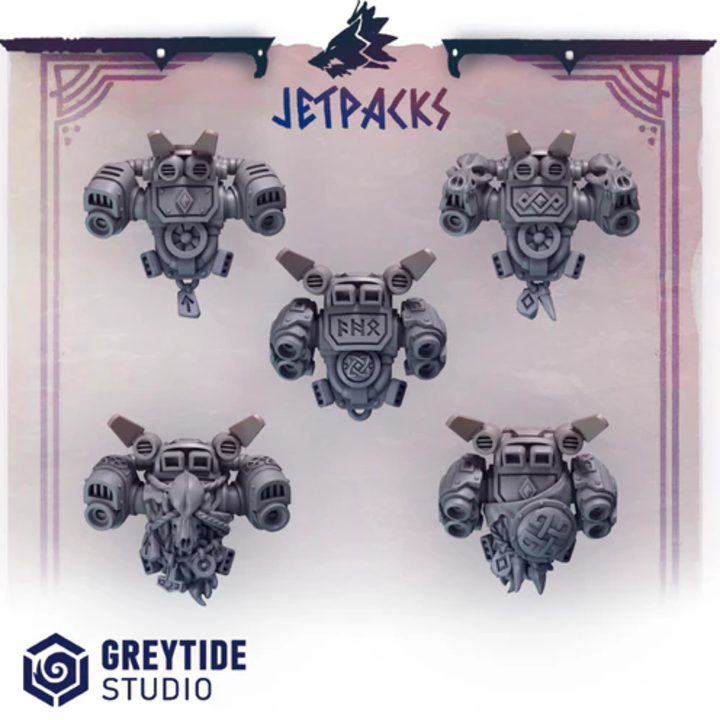 Jetpacks Primal Hounds – Set de bitz personnalisés – Greytide Studio