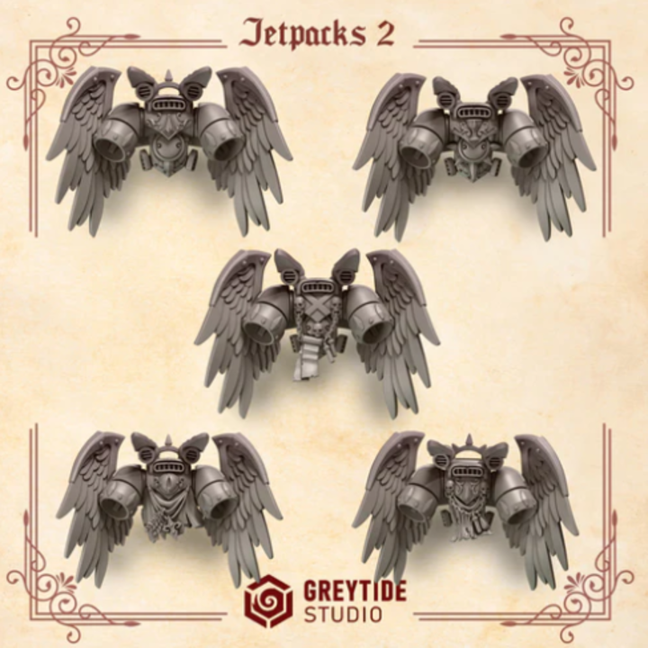 Jetpacks Crimson Lords lot 02 – Set de bitz personnalisés – Greytide Studio