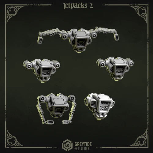 Jetpacks Pilgrims & Crusaders lot 01 – Set de bitz personnalisés – Greytide Studio