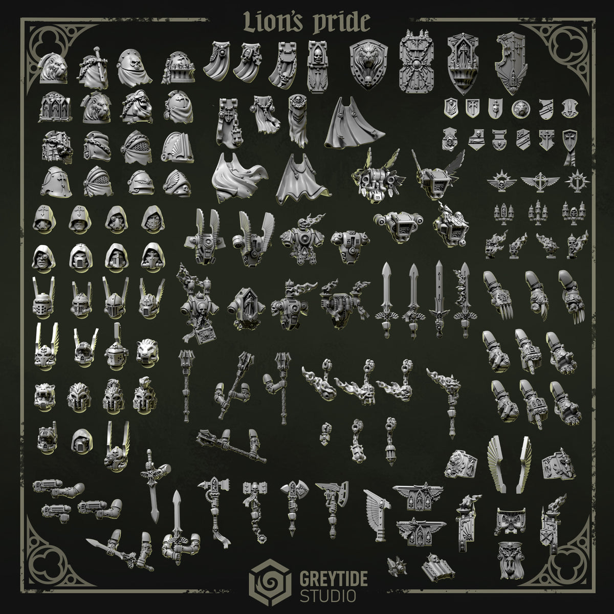 Lion's Pride Pack – Greytide Studio – Impression 3D Résine