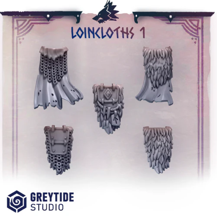 Pagnes Primal Hounds lot 01 – Set de bitz personnalisés – Greytide Studio