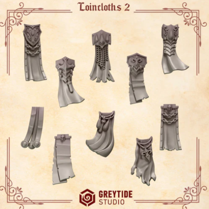 Pagnes Crimson Lords lot 02 – Set de bitz personnalisés – Greytide Studio