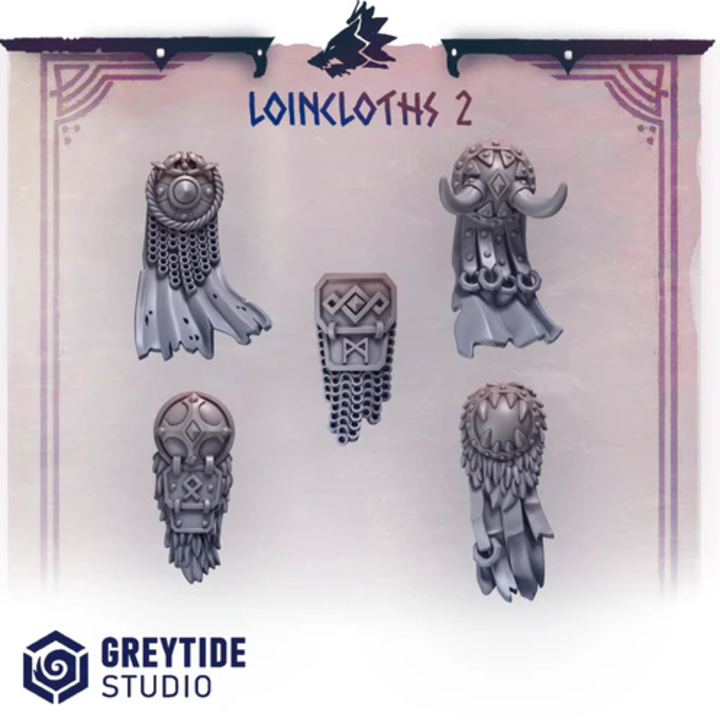 Pagnes Primal Hounds lot 02 – Set de bitz personnalisés – Greytide Studio