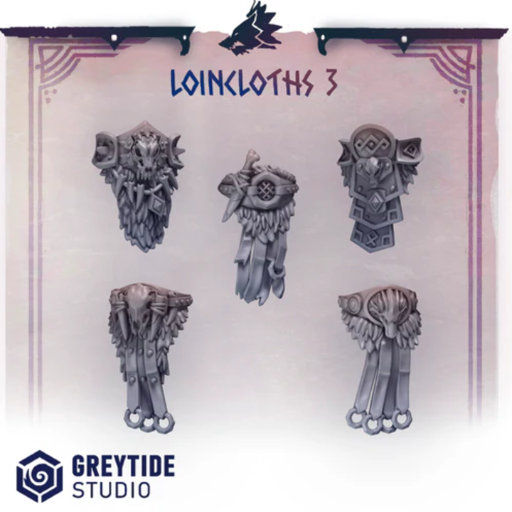 Pagnes Primal Hounds lot 03 – Set de bitz personnalisés – Greytide Studio