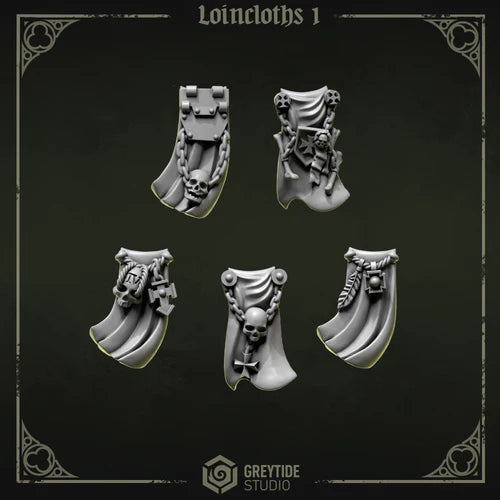 Pagnes Pilgrims & Crusaders lot 01 – Set de bitz personnalisés – Greytide Studio
