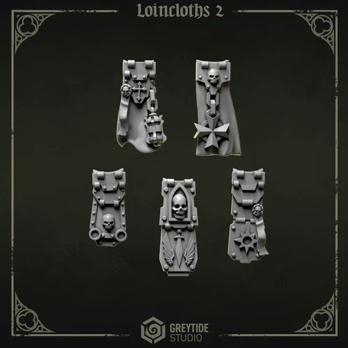 Pagnes Pilgrims & Crusaders lot 02 – Set de bitz personnalisés – Greytide Studio