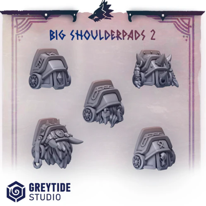 Épaulières Lourdes pour Primal Hounds lot 02 – Set de bitz personnalisés – Greytide Studio