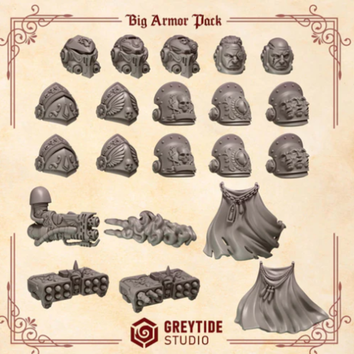 Set Lourd pour Crimson Lords – Set de bitz personnalisés – Greytide Studio