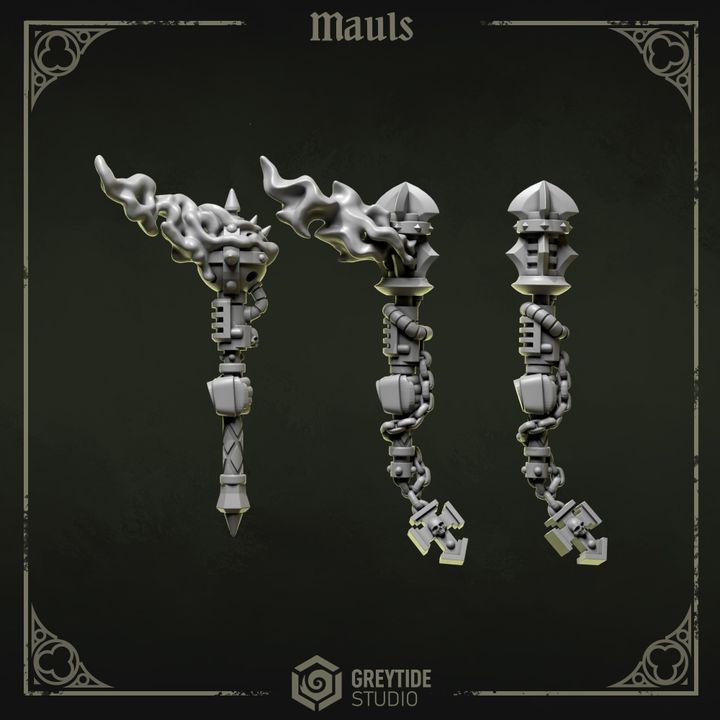 Masses gaucher Pilgrims & Crusaders – Set de bitz personnalisés – Greytide Studio