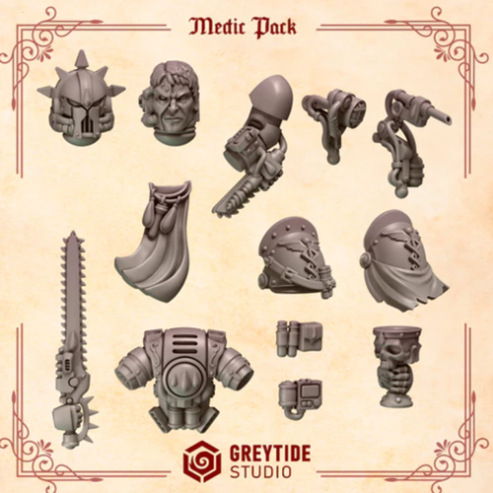 Kit pour Medic Crimson Lords – Set de bitz personnalisés – Greytide Studio