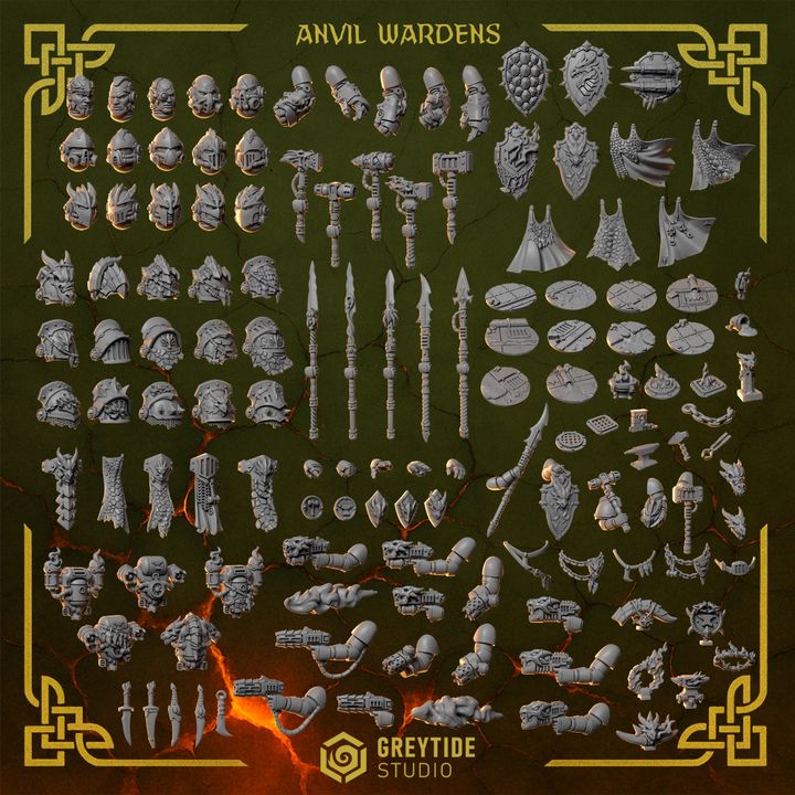 Anvil Wardens Pack – Greytide Studio – Impression 3D Résine