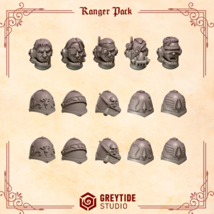 Rangers pack Crimson Lords – Set de bitz personnalisés – Greytide Studio
