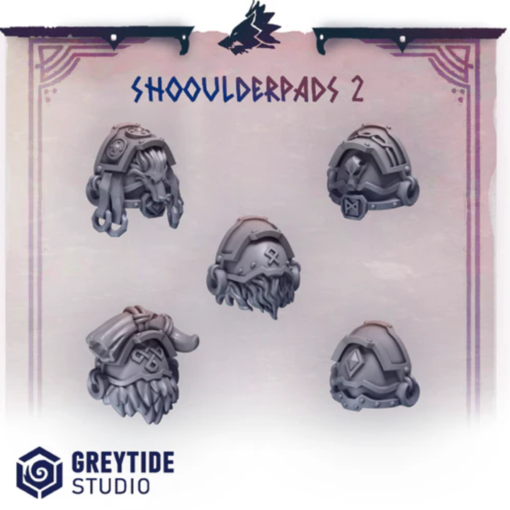 Épaulières Primal Hounds lot 02 – Set de bitz personnalisés – Greytide Studio