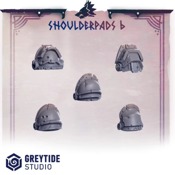 Épaulières Primal Hounds lot 06 – Set de bitz personnalisés – Greytide Studio
