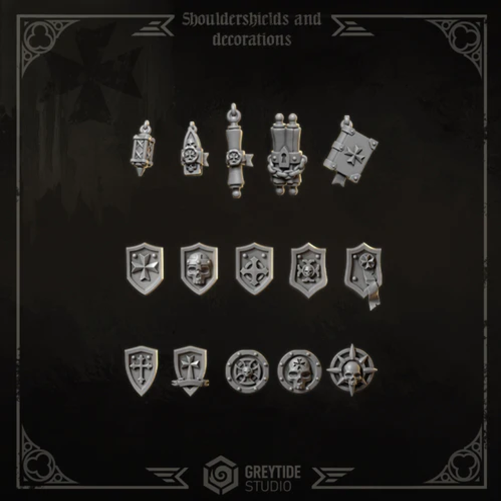 Décorations pour Termi Eternal Crusaders lot 02 – Greytide Studio – Impression 3D Résine