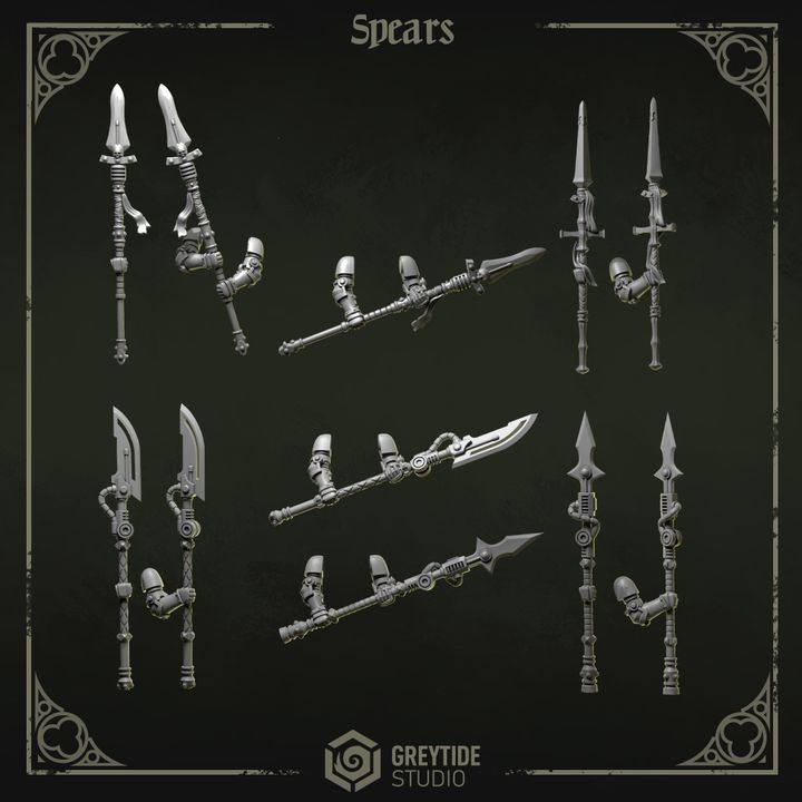 Lances Pilgrims & Crusaders – Set de bitz personnalisés – Greytide Studio