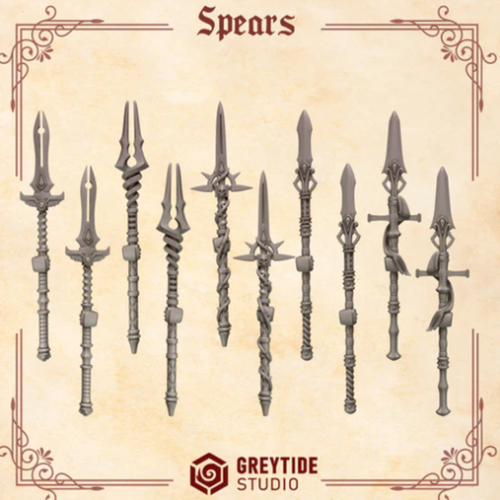 Lances Crimson Lords– Set de bitz personnalisés – Greytide Studio