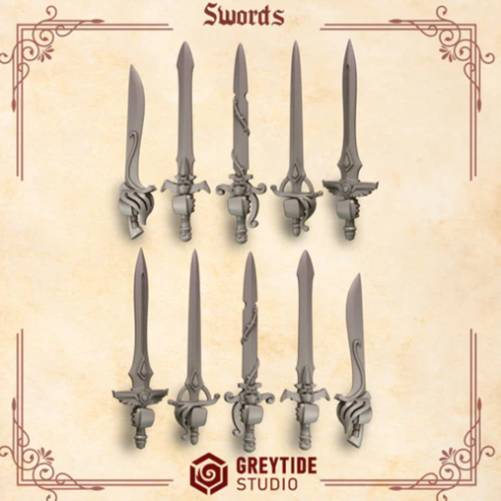 Épées Crimson Lords – Set de bitz personnalisés – Greytide Studio